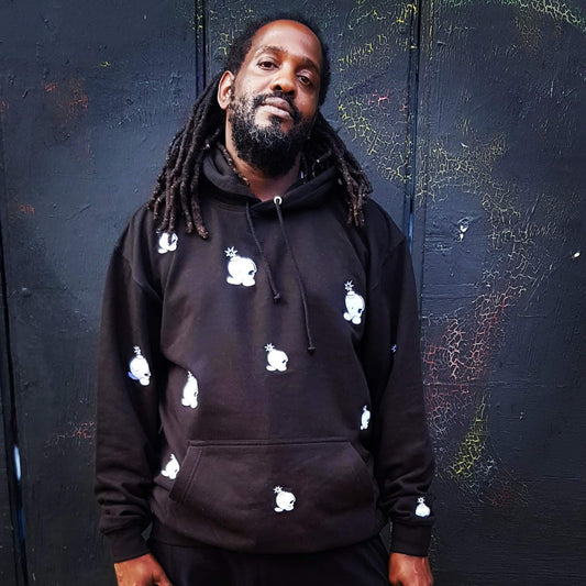 fuse box bomb embroidered hoodie